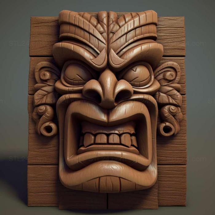 Characters (tiki 2, HERO_3106) 3D models for cnc